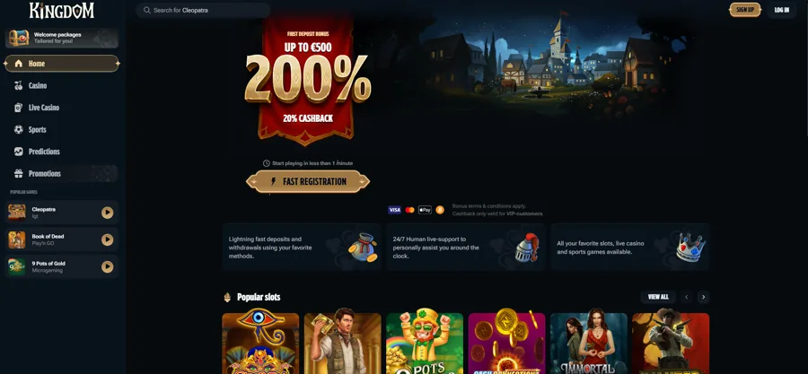 Kingdom Casino &mdash; Así es la plataforma