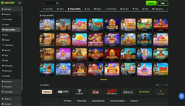 Weltbet &mdash; Anteprima della piattaforma